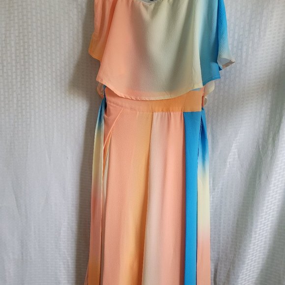 Fashion Nova Jumpsuit, Color: Orange, Blue, Yellow, Size 2X - Picture 4 of 11